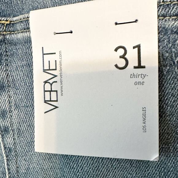Vervet Skeeter Stretch Boyfriend Jeans distressed cuffed Women's Size 31 NEW - Picture 6 of 13